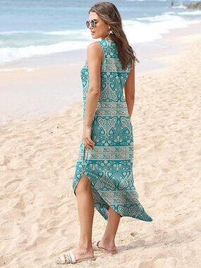 SAMPEEL Summer Dresses Maxi Dress Vacation Beach Sundresses 2025 with Pockets